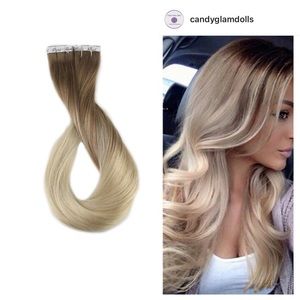 NWT Human hair extensions- blonde